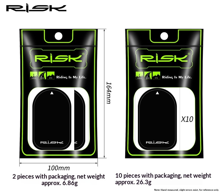 RISK RA154 Disc Wheel Valve Hole Stickers – PVC Presta Valve Cover Patches for Road, TT and Triathlon Bikes