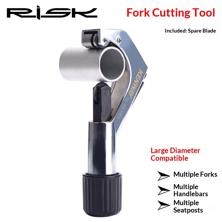 RISK KENWAY RL101 Bicycle Tube Cutter Tool – Fork Steerer, Handlebar and Seatpost Cutting Tool for Steel, Aluminum and Titanium Tubes