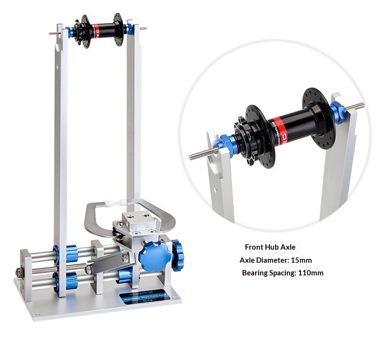 TOOPRE Thru Axle Hub Adapter Rod for Bicycle Wheel Truing Stand 12/15/20mm Hub Fixing Tool
