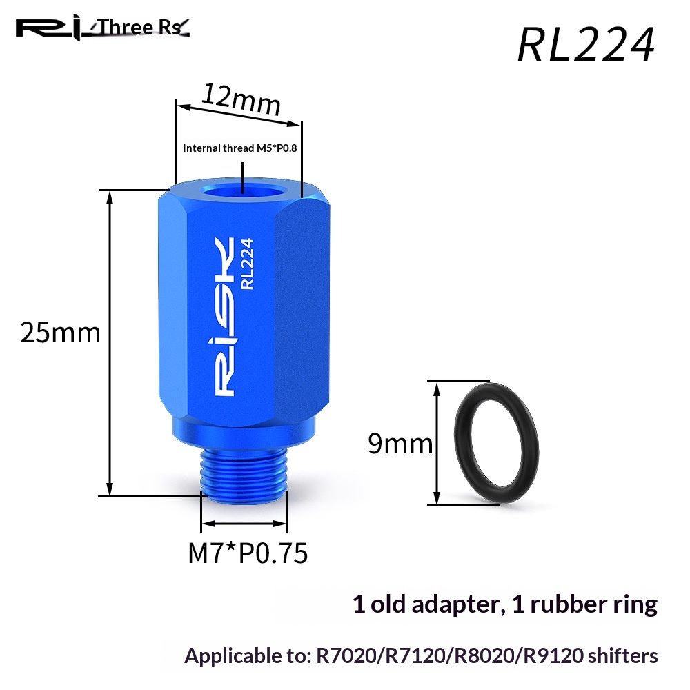RISK RL224/RL309 Hydraulic Brake Bleed Funnel Adapter for Road Shifters