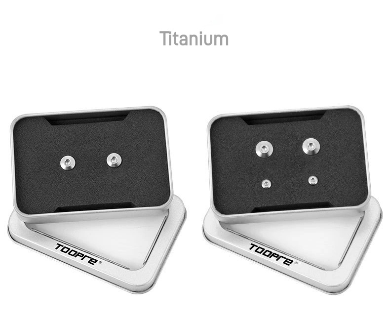 TOOPRE TC4 Titanium Hydraulic Brake Cylinder Cap Screws, Oil Port Bolts for Shimano Hydraulic Disc Brake Lever