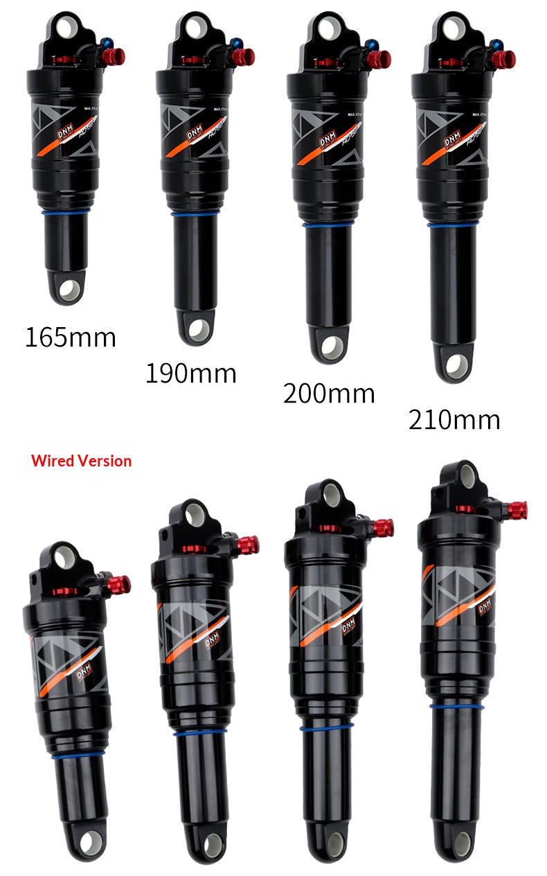 DNM AO-38RC/AO38RL Air Rear Shock – MTB Full Suspension Air Shock, Rebound & Compression Adjustable with Lockout