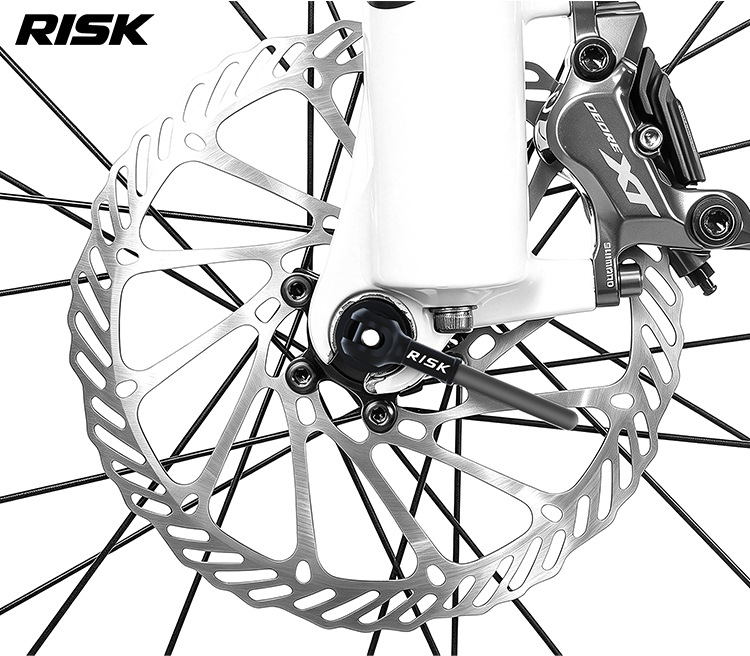 RISK RA163 Titanium Alloy Quick Release Skewer Set — Bicycle Hub Axle for Mountain & Road Bike, Front + Rear Pair