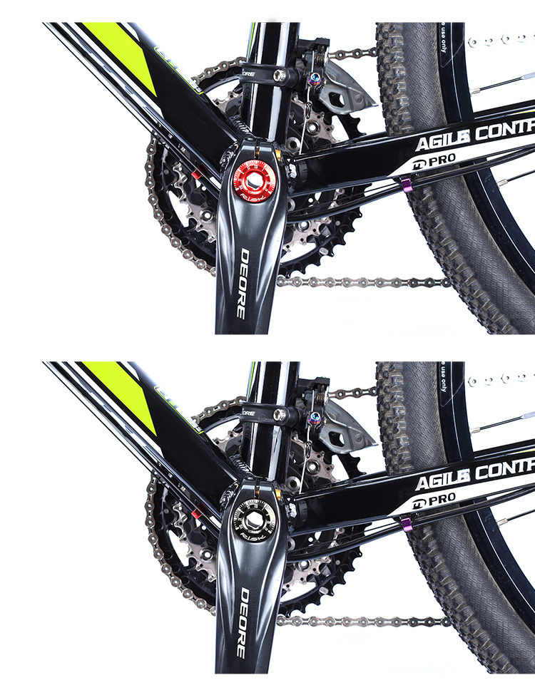 RISK 155 Aluminum Alloy Hollow Crank Arm Cap Bolt — M18/M20 × 9mm BB Bottom Bracket Dust Cover for Mountain & Road Bike