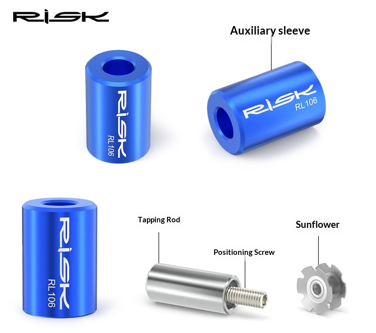 RISK RL106 Bicycle Fork Star Nut Installation Tool – Steel Star Fangled Nut Setter for 28.6mm MTB/Road Bike Steerer Tube