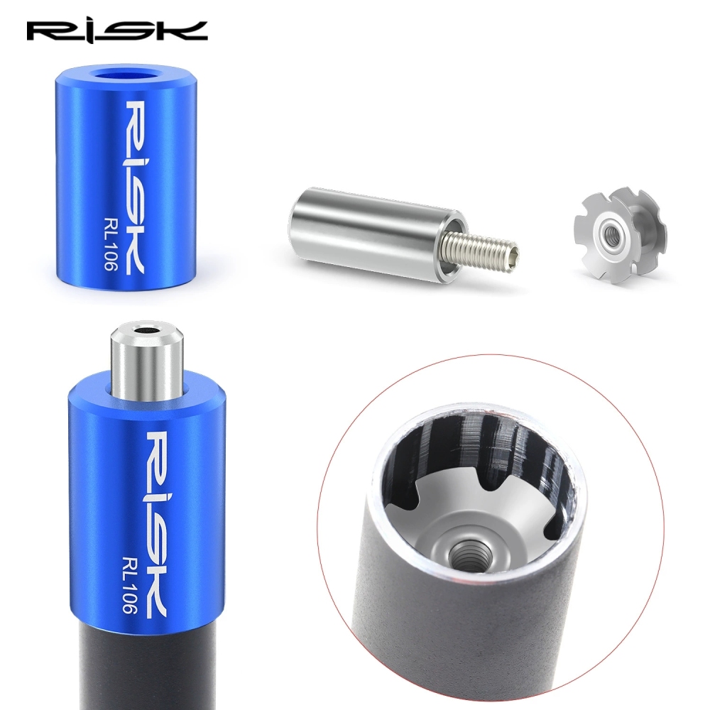 RISK RL106 Bicycle Fork Star Nut Installation Tool – Steel Star Fangled Nut Setter for 28.6mm MTB/Road Bike Steerer Tube