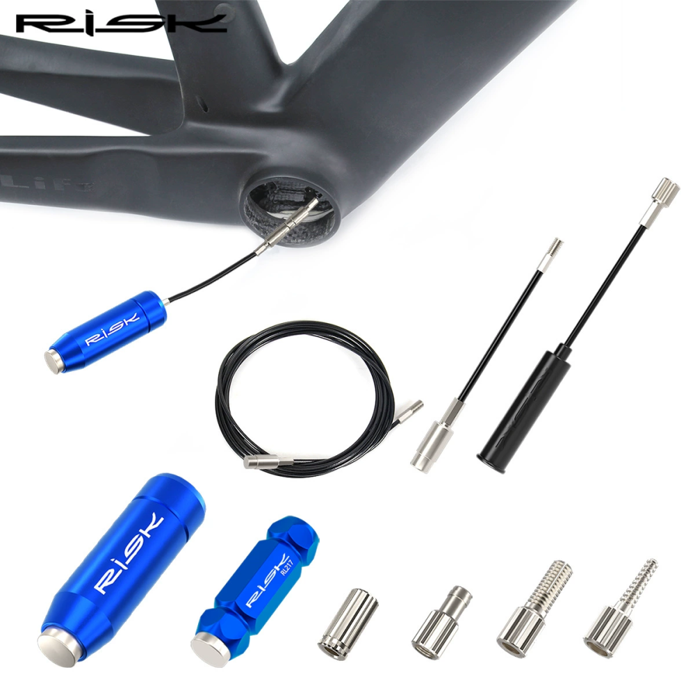 RISK RL283 Internal Cable Routing Tool – Magnetic Frame Cable Guide Kit for Carbon Road & MTB Bike Frames (Storage Case Edition)