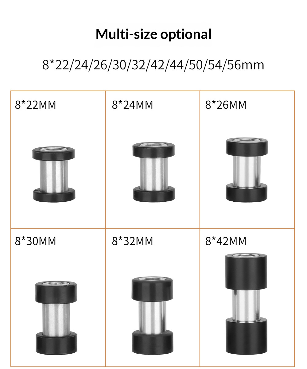 DNM Rear Shock Bushing Kit Part No. Bushing 8mm ID 22/24/26/30/32/42/44/50/54/56mm for MTB Rear Shock