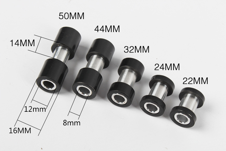 DNM Rear Shock Bushing Kit Part No. Bushing 8mm ID 22/24/26/30/32/42/44/50/54/56mm for MTB Rear Shock