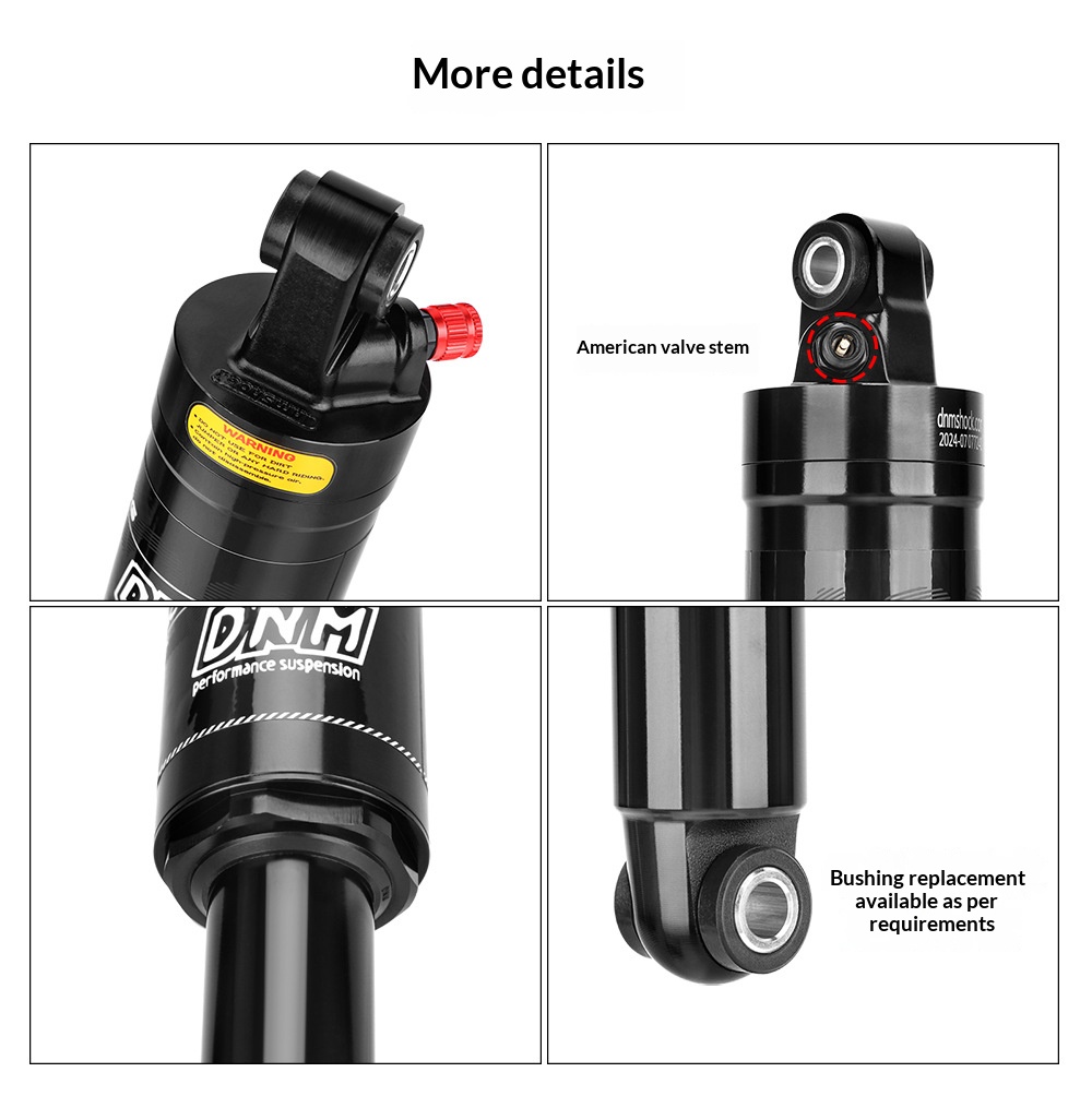 DNM AO-6 Air Rear Shock Absorber AO-6 Bicycle Suspension 100/125/150/165/190mm for Folding Bike Scooter MTB rear shocks