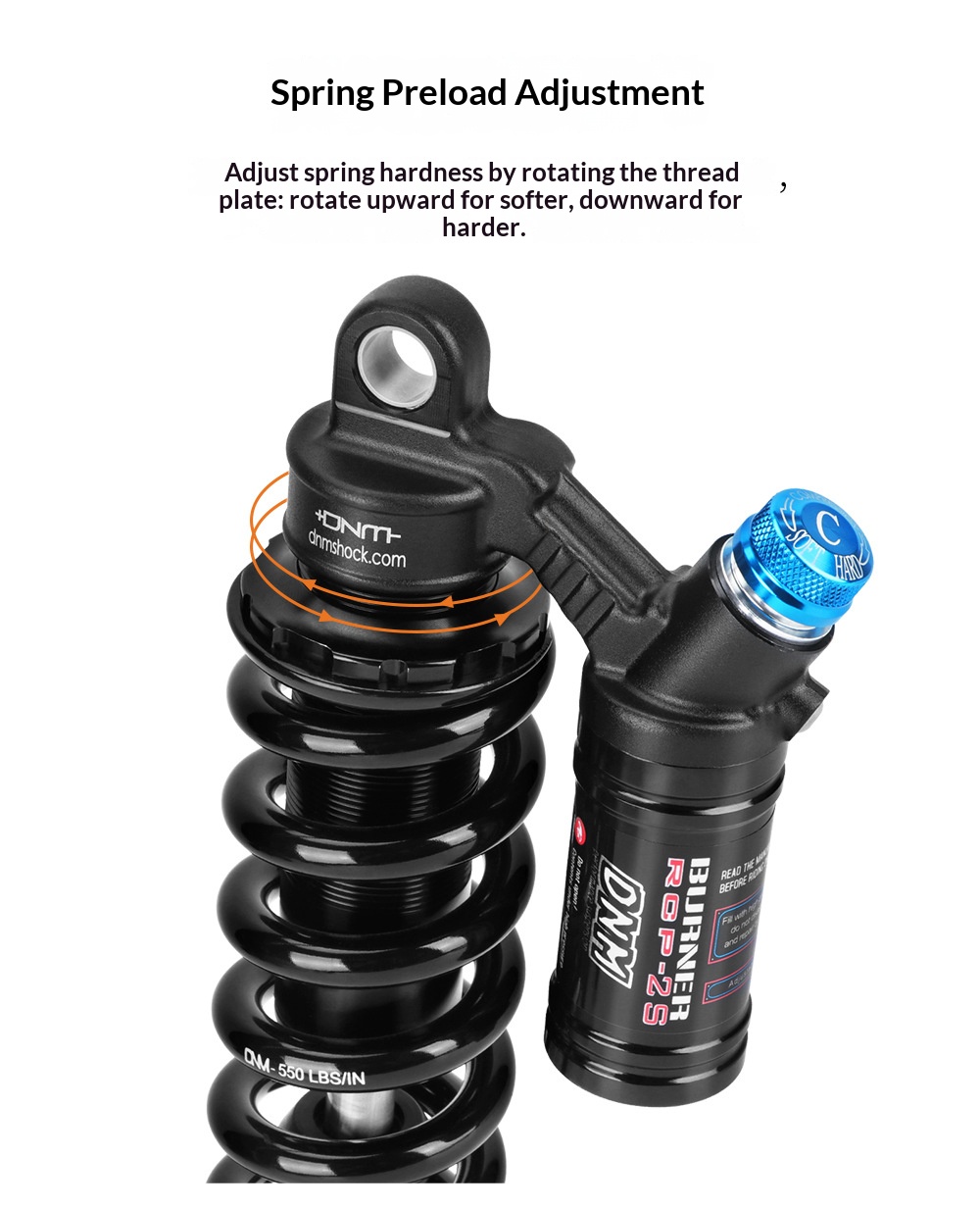 DNM RCP2S Coil Rear Shock Absorber RCP2S 190/200/210/220/230/240/265mm for MTB E-Bike Electric Motorcycle rear shocks