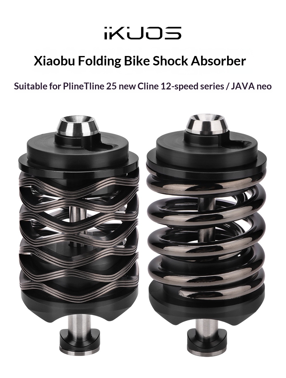 iKUOS-(Pline) Titanium Axle Rear Shock Absorber for Brompton T Line P Line C Line 12-speed JAVA Neo Folding Bike rear