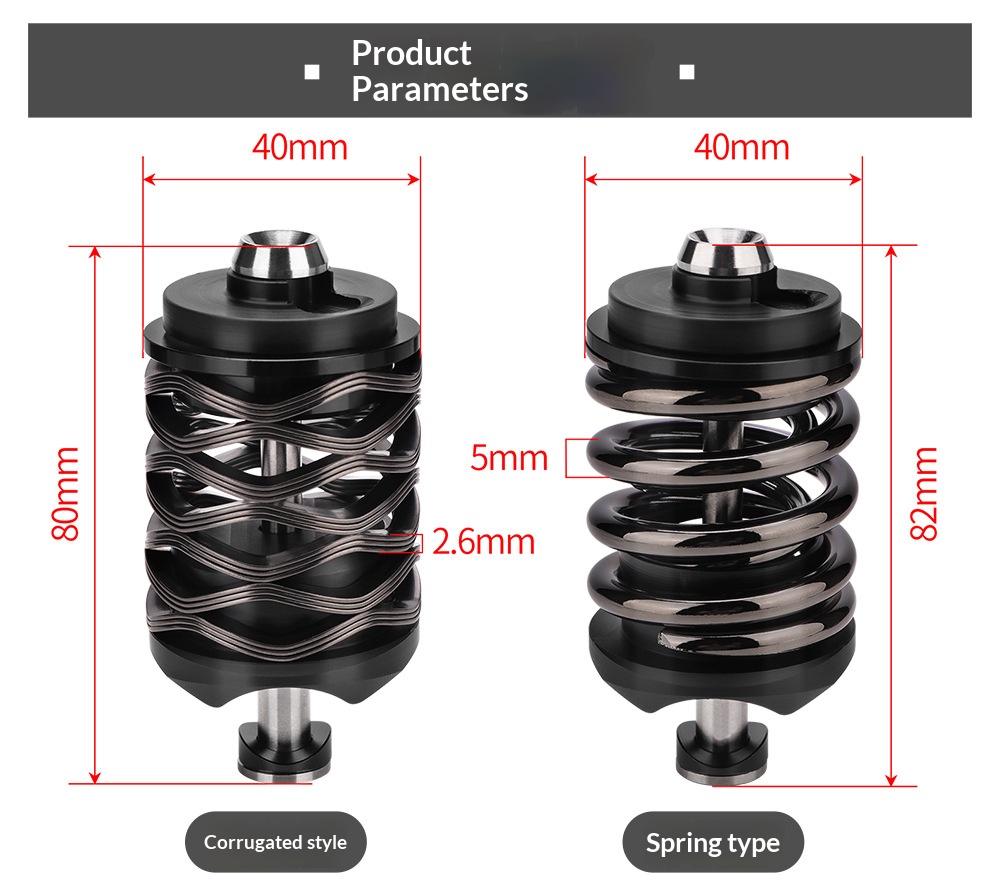 iKUOS-(Pline) Titanium Axle Rear Shock Absorber for Brompton T Line P Line C Line 12-speed JAVA Neo Folding Bike rear
