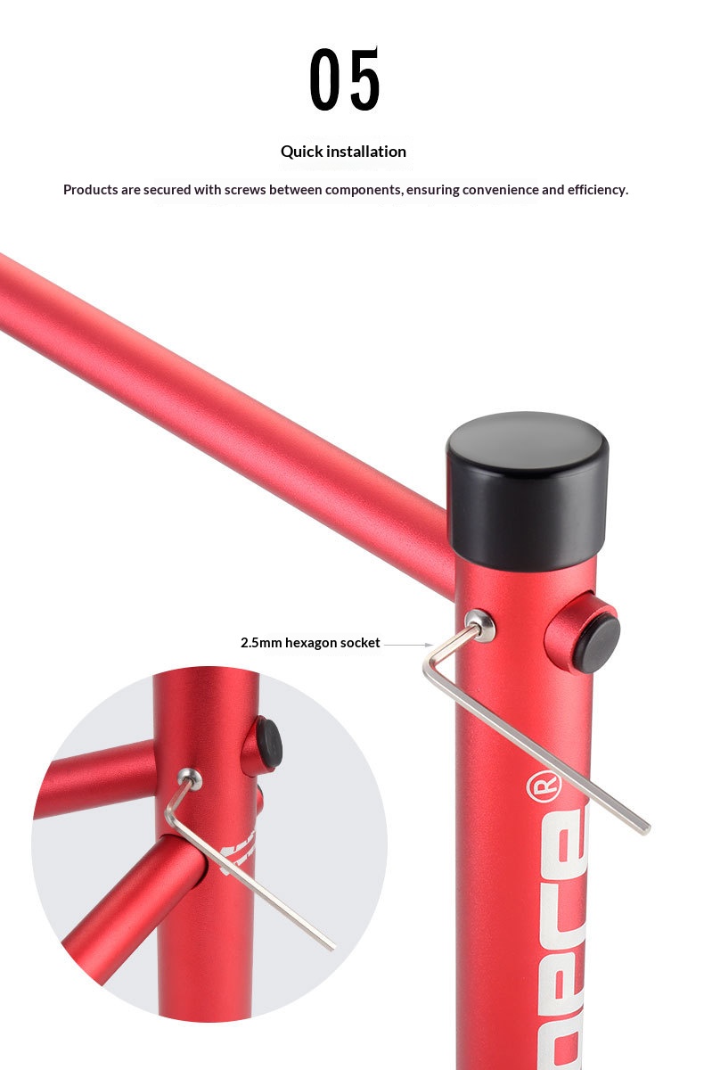 TOOPRE Hollow Crank Parking Rack, Portable Aluminum Alloy Bike Display and Maintenance Stand, CNC Machined
