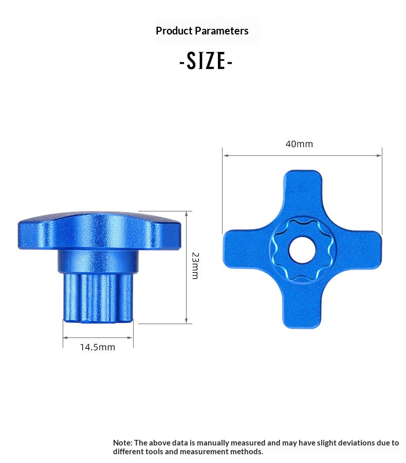 TOOPRE TL-309 Plum Crank Cover Removal and Installation Tool, Aluminum Alloy Bicycle Crank Cap Tool for MTB and Road