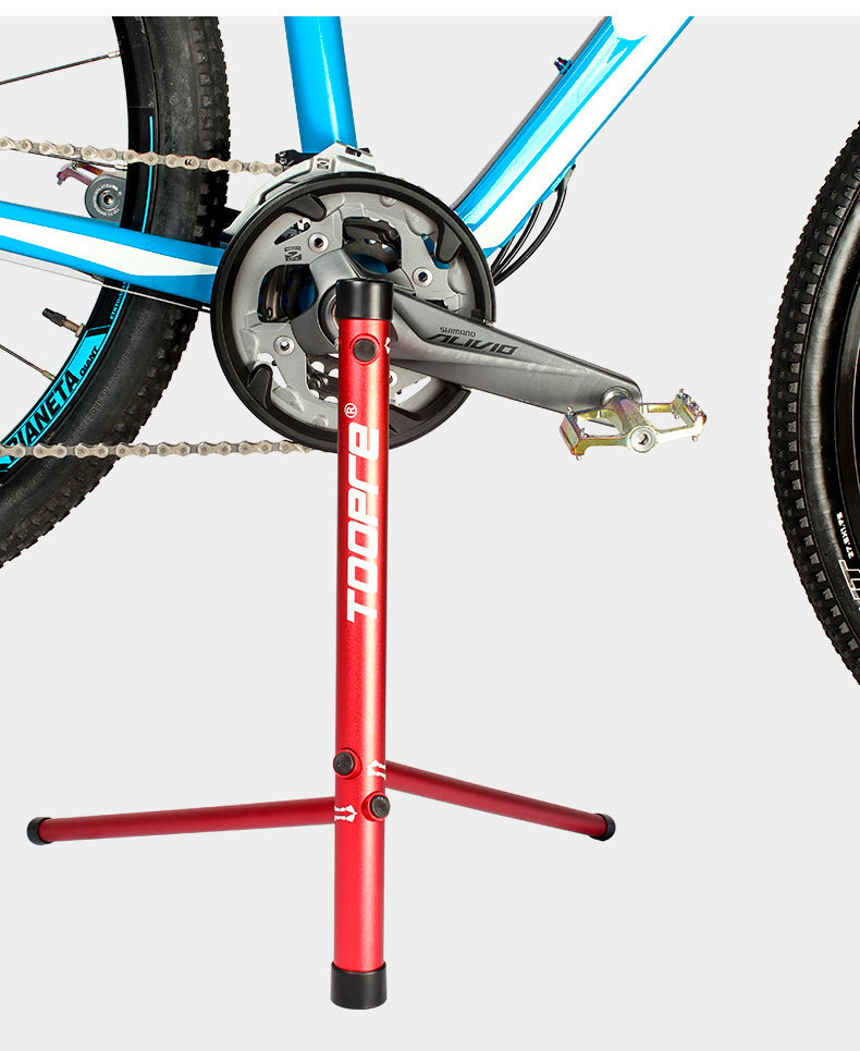TOOPRE Hollow Crank Parking Rack, Portable Aluminum Alloy Bike Display and Maintenance Stand, CNC Machined