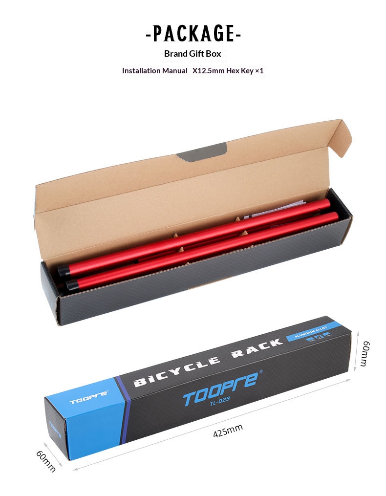TOOPRE Hollow Crank Parking Rack, Portable Aluminum Alloy Bike Display and Maintenance Stand, CNC Machined