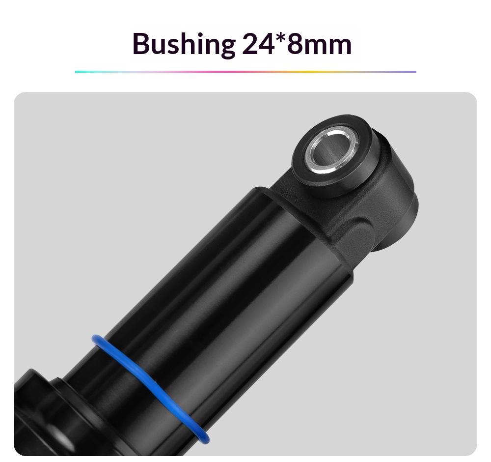 MEROCA MR-2 Air Rear Shock Absorber for MTB Full Suspension Bike, 125/150/165/190/210mm, 24mm Bushings