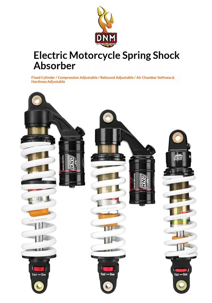 DNM Motorcycle Rear Shock Absorber DNM-MOTO-SHOCK MK-AR MK-BAG MT-RC MTG-RC Adjustable Coil Suspension