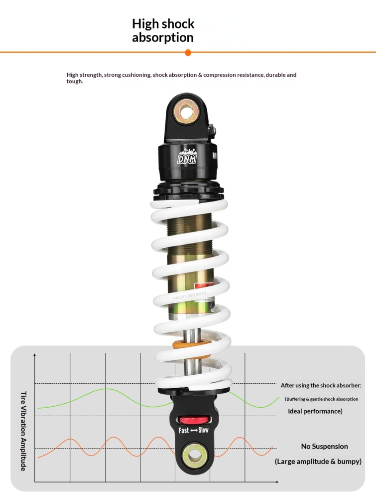 DNM Motorcycle Rear Shock Absorber DNM-MOTO-SHOCK MK-AR MK-BAG MT-RC MTG-RC Adjustable Coil Suspension