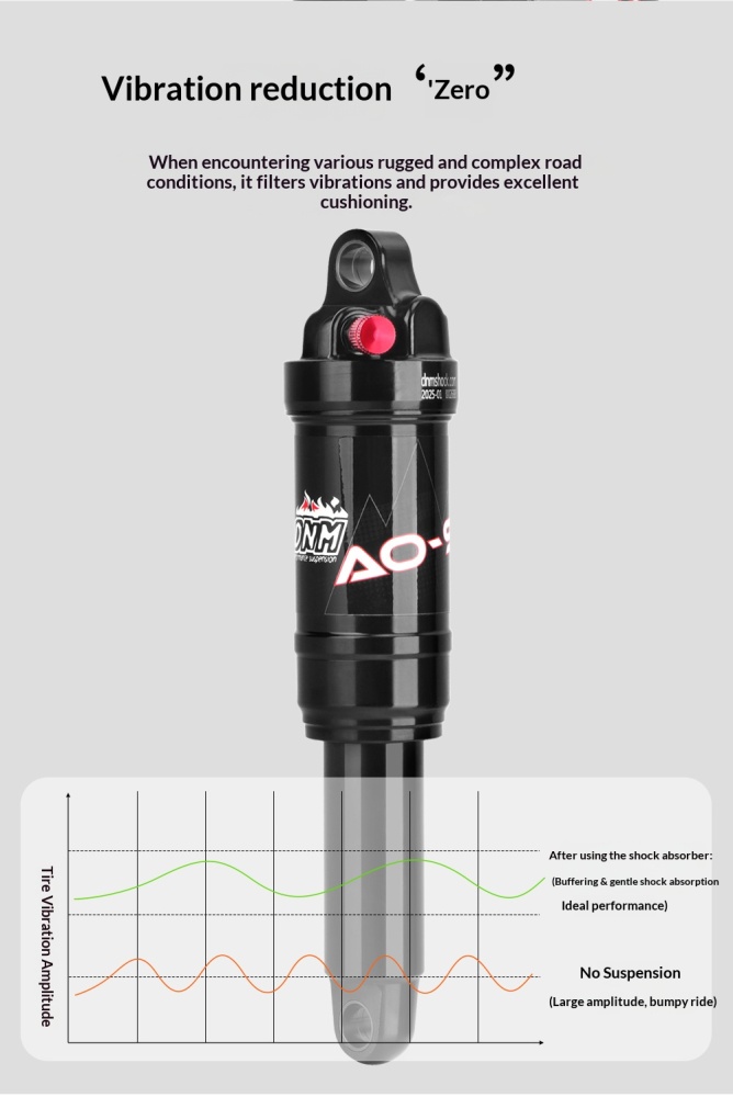 DNM AO-9 Air Rear Shock Absorber AO-9-NEW Adjustable MTB Bike Suspension 165/190/210mm