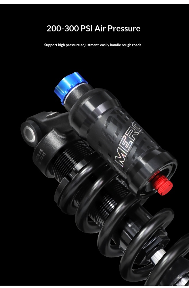 MEROCA RCT-2 Coil Rear Shock Absorber MEROCA-RCT-2 550lbs 190/210/230/240/250/265mm for MTB Soft Tail Bike