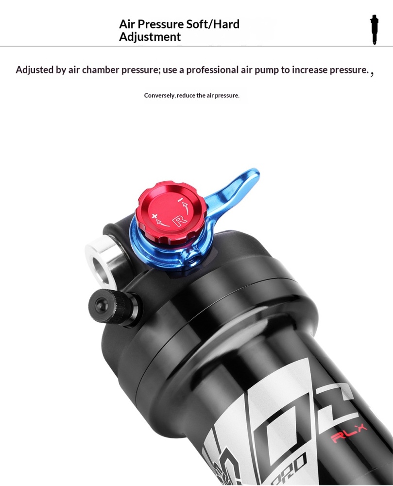 X-FUSION O2 PRO RLR Remote Air Rear Shock XF-O2PRO-RLR-190 190mm x 40mm Adjustable MTB Suspension Damper