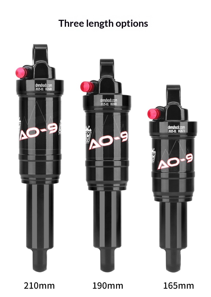 DNM AO-9 Air Rear Shock Absorber AO-9-NEW Adjustable MTB Bike Suspension 165/190/210mm