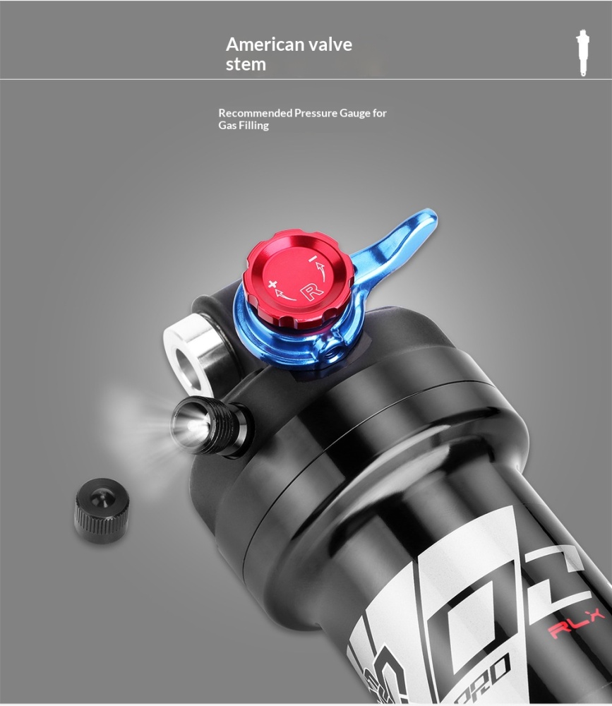 X-FUSION O2 PRO RLR Remote Air Rear Shock XF-O2PRO-RLR-190 190mm x 40mm Adjustable MTB Suspension Damper