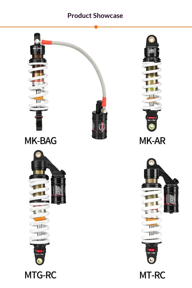 DNM Motorcycle Rear Shock Absorber DNM-MOTO-SHOCK MK-AR MK-BAG MT-RC MTG-RC Adjustable Coil Suspension