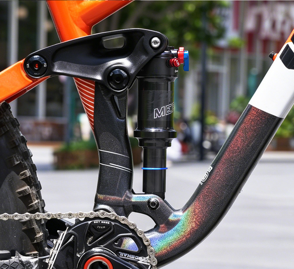 MEROCA RX-3 Air Rear Shock Absorber RX-3-AIR-SHOCK Lockout Rebound Adjustable 165/190/210mm for MTB Soft Tail Bike