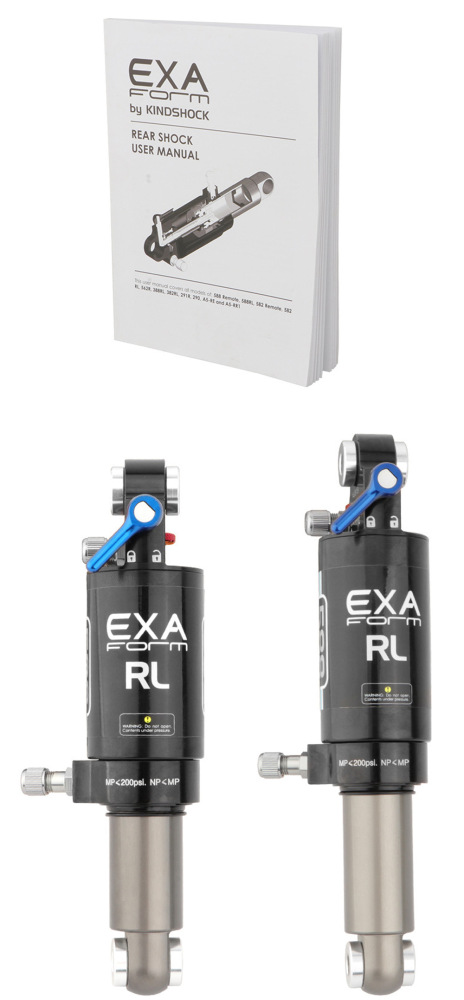 EXA Form Air Rear Shock Absorber EXA-AIR-SHOCK 588RL 582RL 562R 165/190mm for MTB Folding Bike