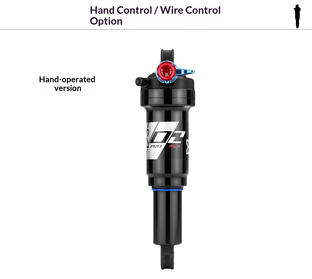 X-FUSION O2 PRO RLR Remote Air Rear Shock XF-O2PRO-RLR-190 190mm x 40mm Adjustable MTB Suspension Damper