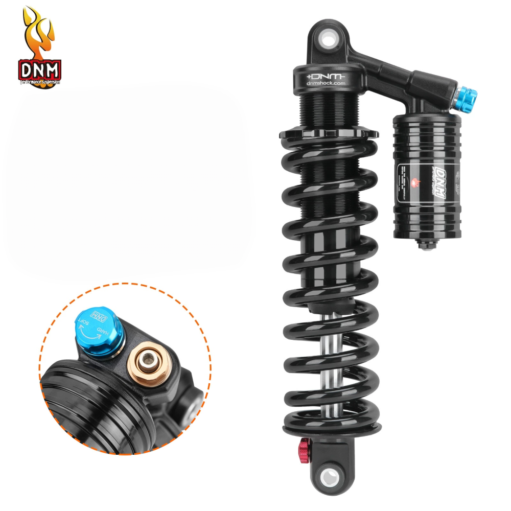 DNM RCP-2PLUS Coil Rear Shock Absorber EMOTO-RCP2PLUS-HL 265mm 450/550lbs with High Low Speed Adjustment for E-Moto Off-Road Bike