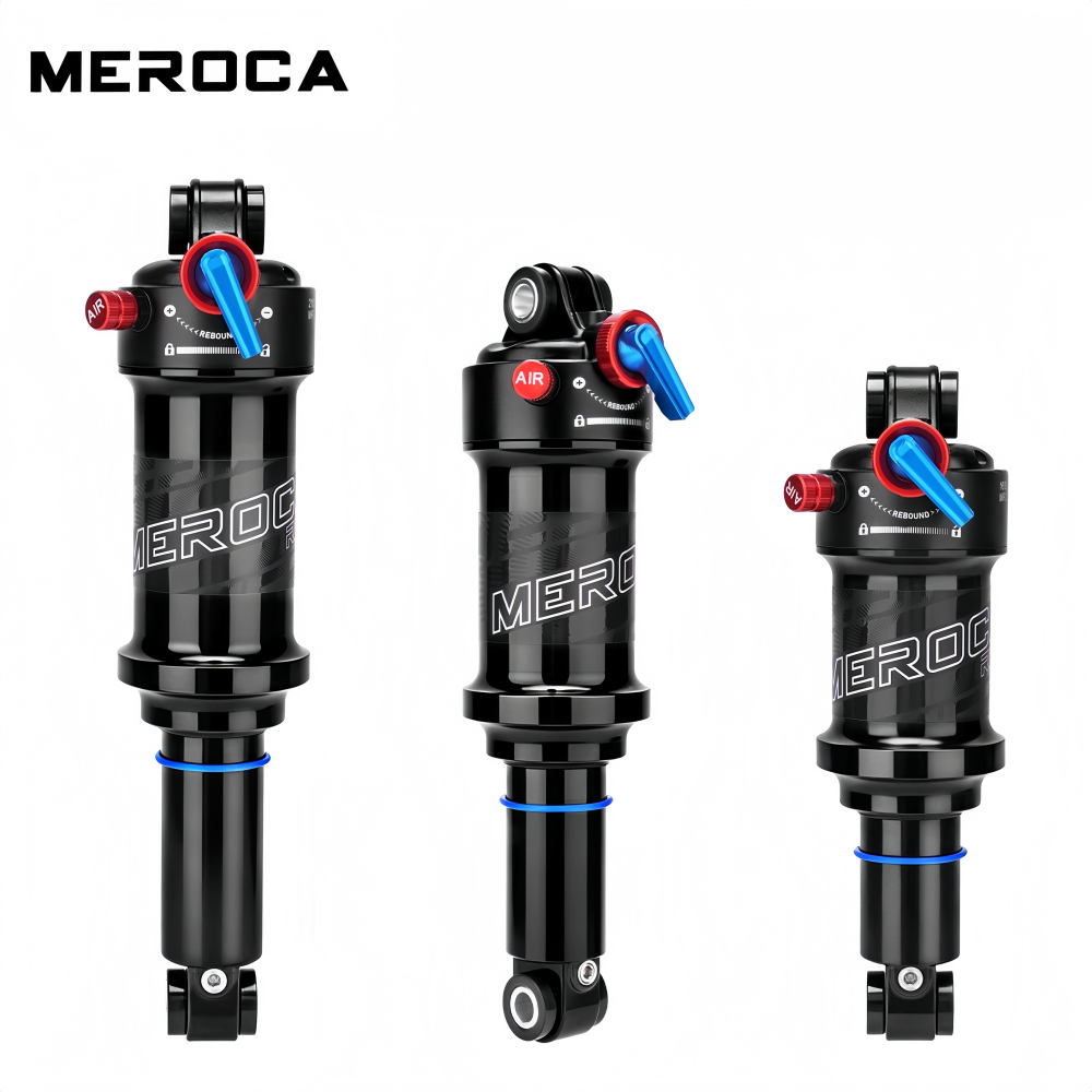 MEROCA RX-3 Air Rear Shock Absorber RX-3-AIR-SHOCK Lockout Rebound Adjustable 165/190/210mm for MTB Soft Tail Bike