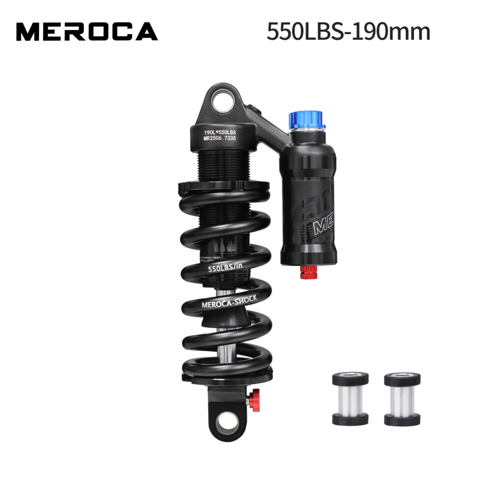 MEROCA RCT-2 Coil Rear Shock Absorber MEROCA-RCT-2 550lbs 190/210/230/240/250/265mm for MTB Soft Tail Bike