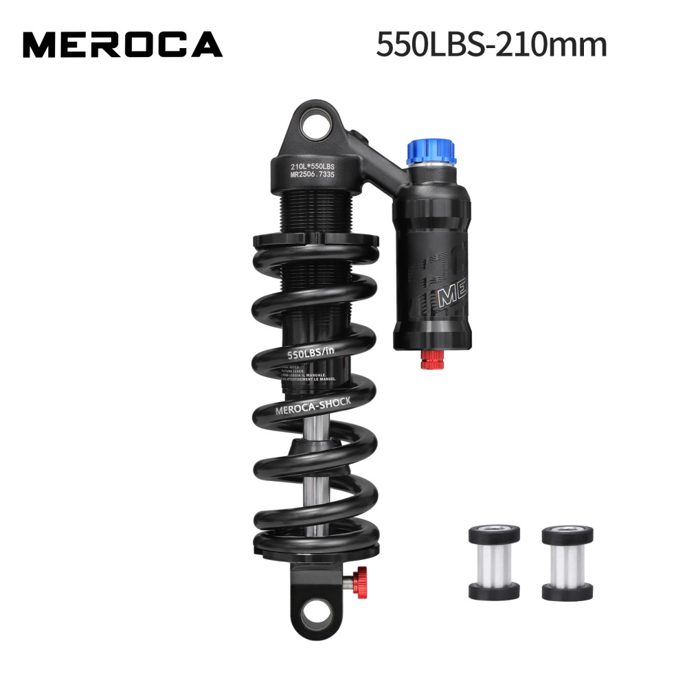 MEROCA RCT-2 Coil Rear Shock Absorber MEROCA-RCT-2 550lbs 190/210/230/240/250/265mm for MTB Soft Tail Bike