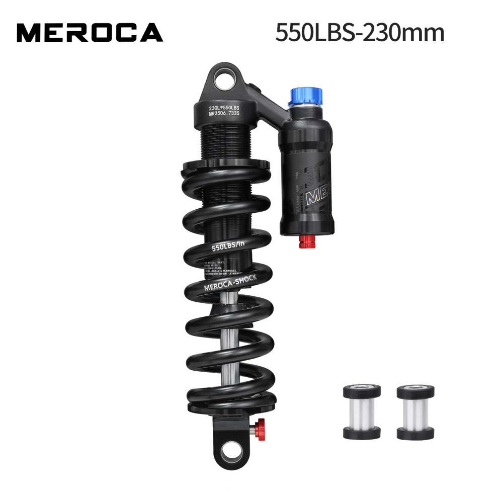 MEROCA RCT-2 Coil Rear Shock Absorber MEROCA-RCT-2 550lbs 190/210/230/240/250/265mm for MTB Soft Tail Bike
