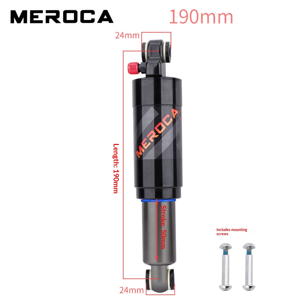 MEROCA HLT-H5 Air Rear Shock Absorber 125/150/165/190/200mm for MTB Folding Bike Scooter