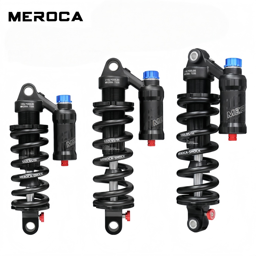 MEROCA RCT-2 Coil Rear Shock Absorber MEROCA-RCT-2 550lbs 190/210/230/240/250/265mm for MTB Soft Tail Bike