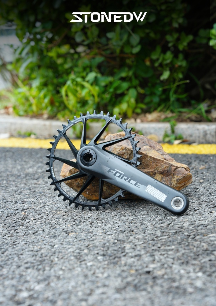 STONE Chainring Direct Mount 8 bolts 6.5mm offset Narrow Wide Single Chainring 36T-46T for SRAM DUB WIDE Road/Gravel Crankset AXS Flattop & Shimano KMC Chain