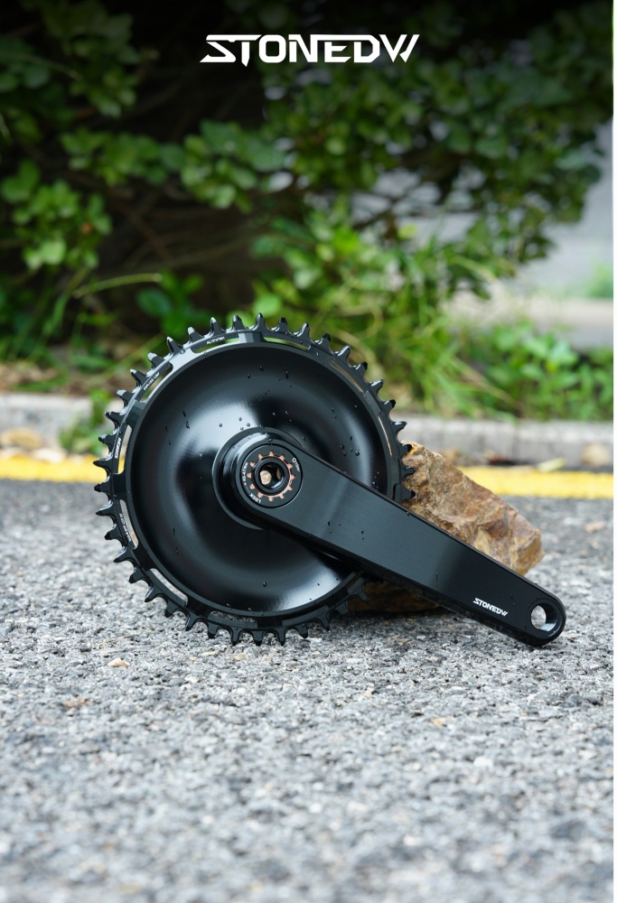 STONE Chainring Direct Mount 8 bolts 6.5mm offset Narrow Wide Single Chainring 36T-46T for SRAM DUB WIDE Road/Gravel Crankset AXS Flattop & Shimano KMC Chain