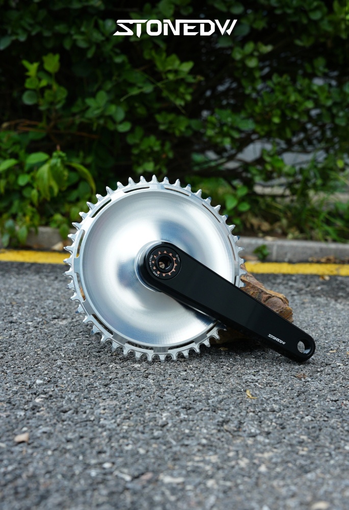 STONE Chainring Direct Mount 8 bolts 6.5mm offset Narrow Wide Single Chainring 36T-46T for SRAM DUB WIDE Road/Gravel Crankset AXS Flattop & Shimano KMC Chain