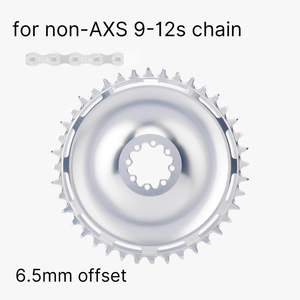 STONE Chainring AL7075 CNC Direct Mount Narrow Wide Single Chainring 36T-46T for SRAM DUB WIDE Road/Gravel Crankset AXS Flattop & Shimano KMC Chain