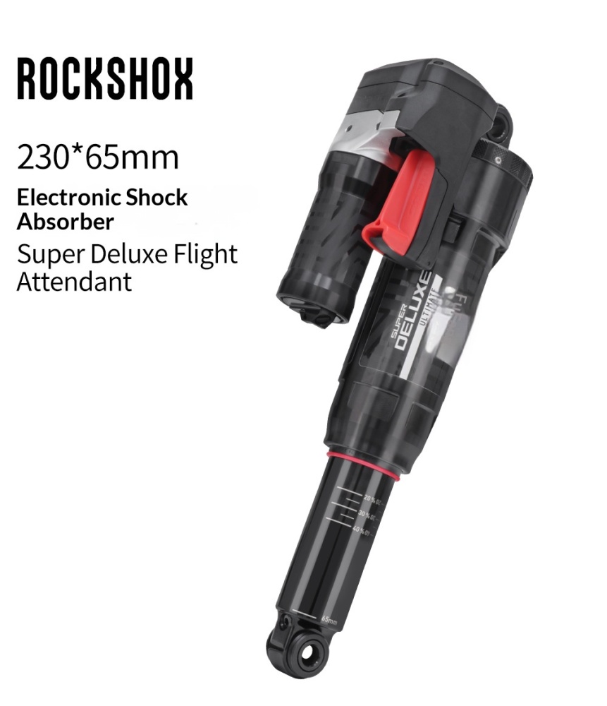 ROCKSHOX-electronic rear shock 230x65mm Super Deluxe Flight Attendant AXS Electronic Air Rear Shock for MTB Soft Tail Bike