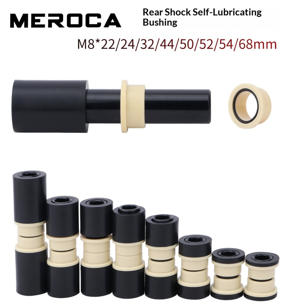 Aluminum Alloy DU Rear Shock Bushing Kit M8x22-68mm New-AL-DU-Bushing for MTB Full Suspension Frame Shock Mount