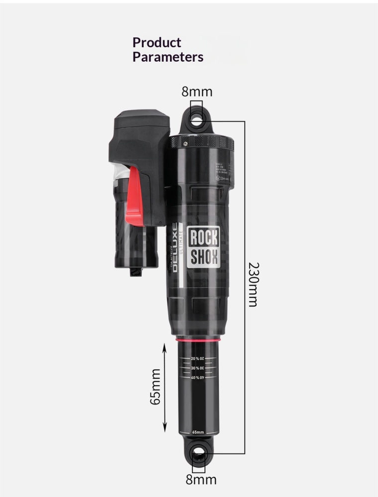 ROCKSHOX-electronic rear shock 230x65mm Super Deluxe Flight Attendant AXS Electronic Air Rear Shock for MTB Soft Tail Bike