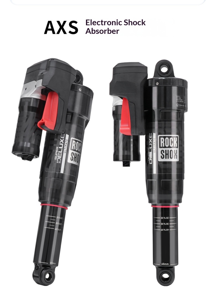 ROCKSHOX-electronic rear shock 230x65mm Super Deluxe Flight Attendant AXS Electronic Air Rear Shock for MTB Soft Tail Bike