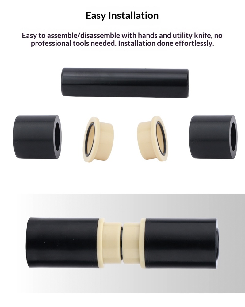Aluminum Alloy DU Rear Shock Bushing Kit M8x22-68mm New-AL-DU-Bushing for MTB Full Suspension Frame Shock Mount