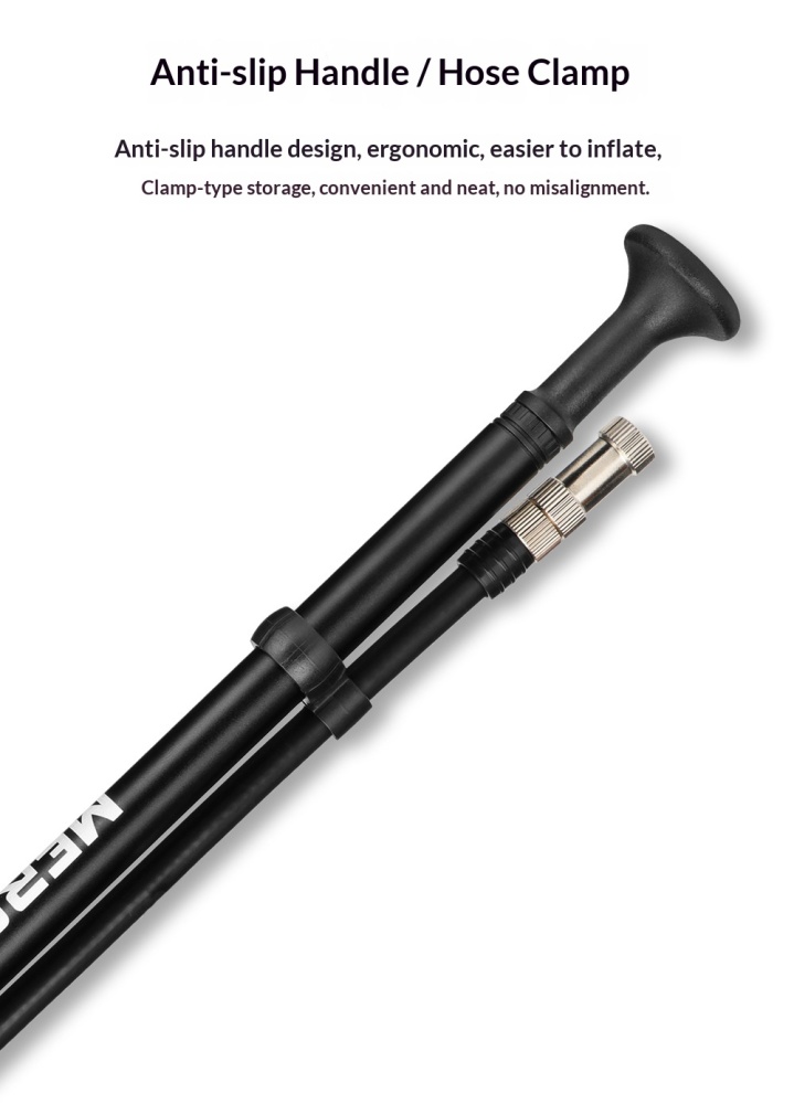 MEROCA-300PSI-PUMP Portable High Pressure Shock Pump for Bicycle Suspension Fork, Rear Shock & Tires
